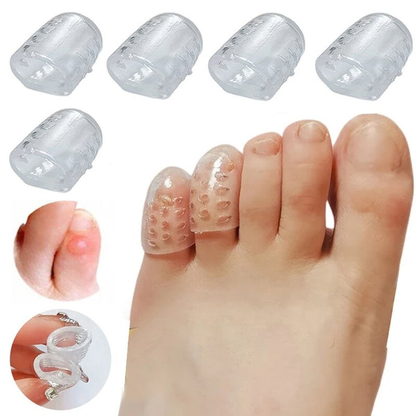 10Pcs Silicone Toe Caps 
Anti-Friction Breathable 
Toe Protector Prevents Blisters 
Toe Caps Cover Protectors Foot Care