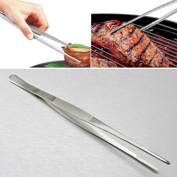 Multi-Functional Stainless Steel Barbecue Tongs: Versatile Kitchen Gadget for Buffets, BBQs, and Churrasco - Essential Food Clip and BBQ Tool